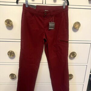 Women’s Eddie Bauer Rainier Pants Size 2 Red/Maroon